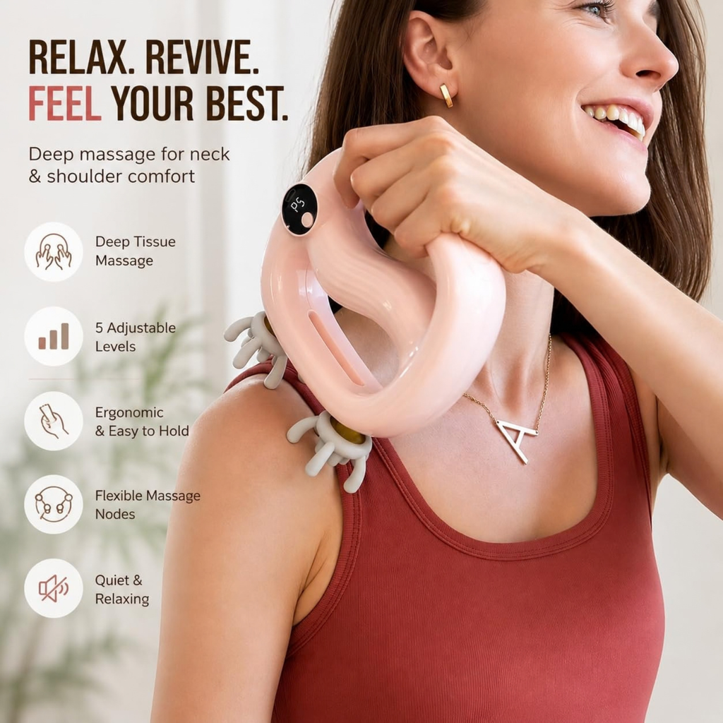 Fascia Ring Massager, Ergonomic for Deep Tissue & Full-Body Relaxation