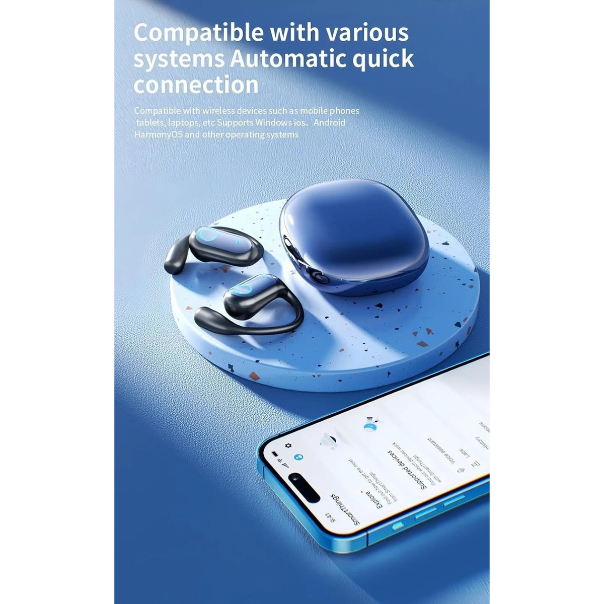AI Translation Earbuds Real-Time 160 Languages Wireless Bluetooth Translator Earphones