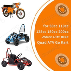 Go Kart Hydraulic Rear Disc Brake Caliper System, Go Kart Brake Kit for 50cc 110cc 125cc 150cc 200cc 250cc Dirt Bike Quad ATV Go Kart, Go Kart Brakes, Includes Brake Pads, Brakes,