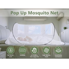 Gugxiom Pop Up Mosquito Net, Portable Foldable Camping Mosquito Net(Black)