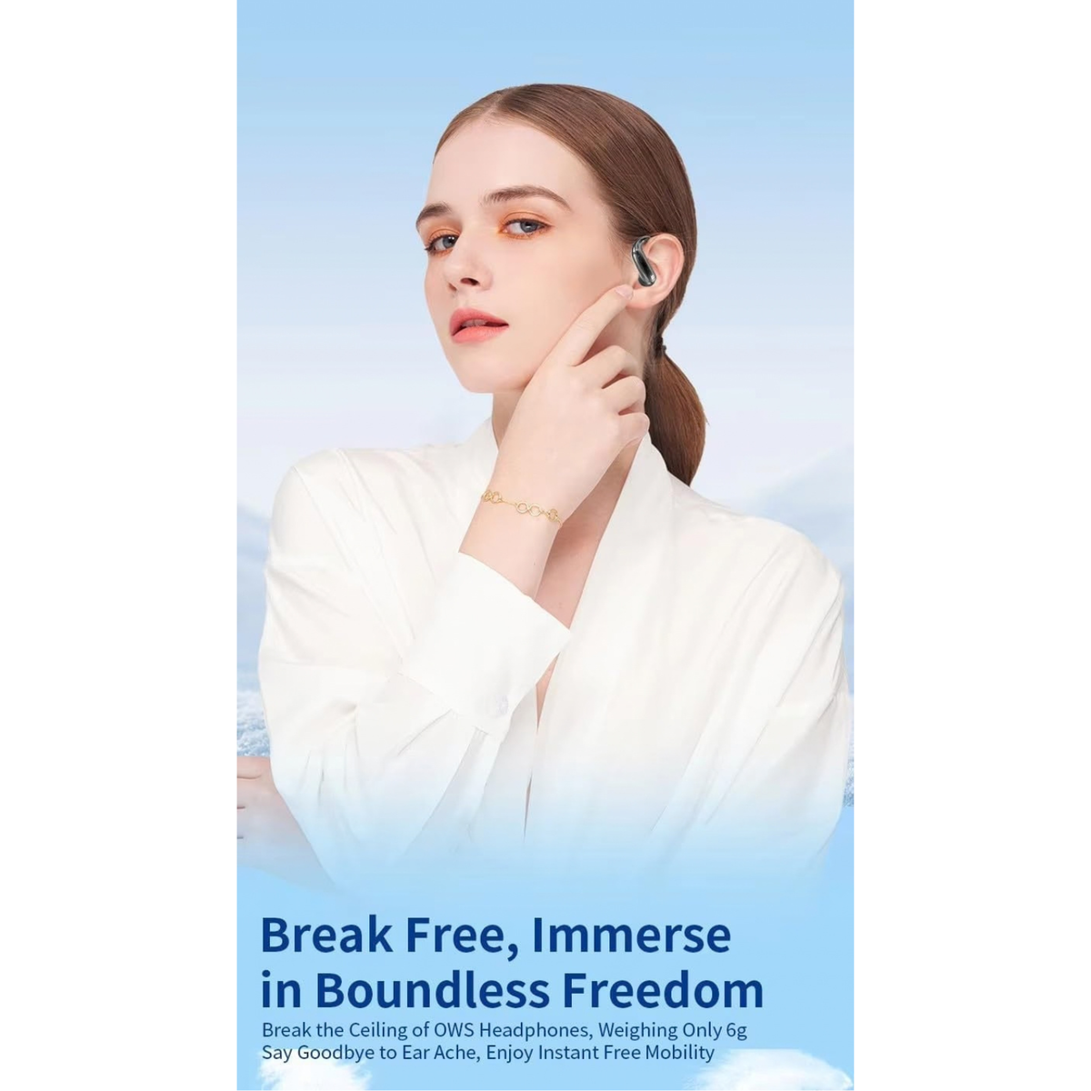 AI Translation Earbuds Real Time 164 Languages Wireless Bluetooth Translator Headphones