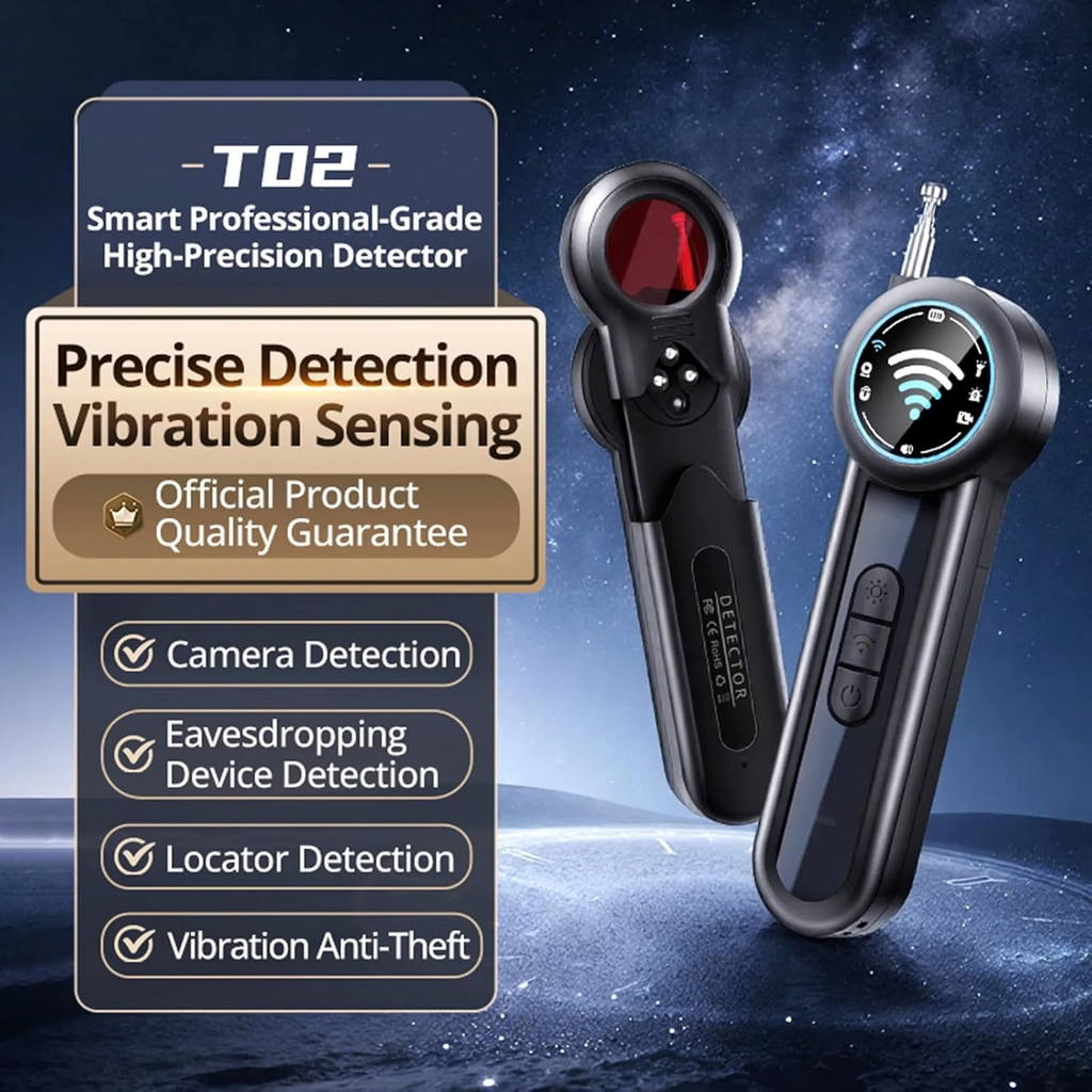 Portable Bug Detector Rechargeable Hidden Devices Detector 4 Modes 25H Working Time