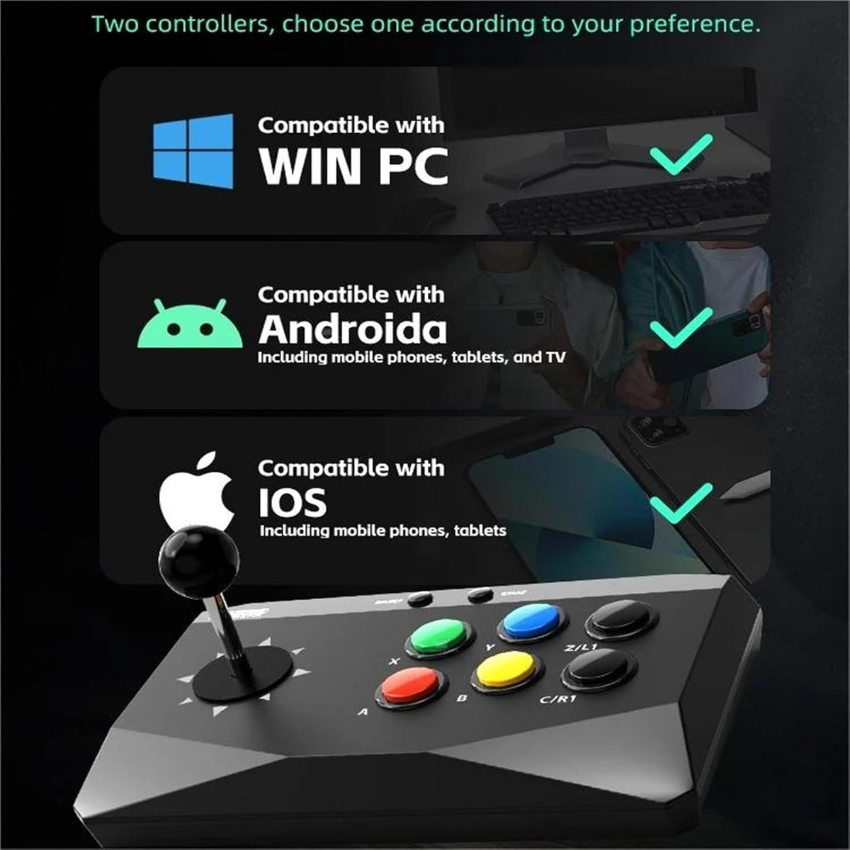 Y3 Arcade 4K Video Game Console with Game Arcade Keyboard Built-in 10000 Games Stick