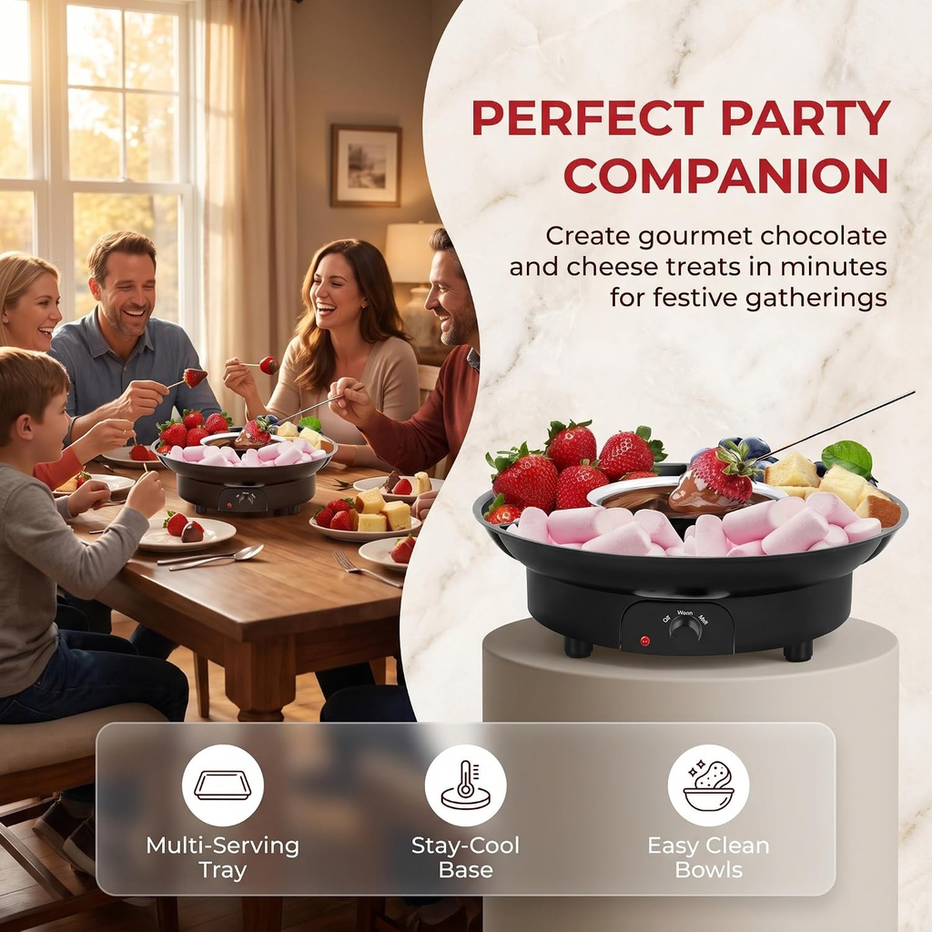 Caramel Apple Lazy Susan,Electric Chocolate Fondue Pot
