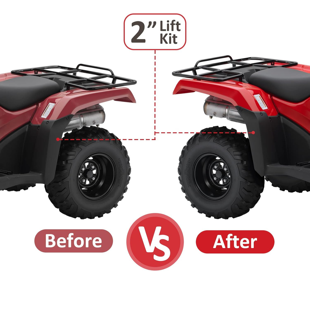 2" Front & Rear Lift Kit Fit For Honda Foreman TRX500 520 2014-2026