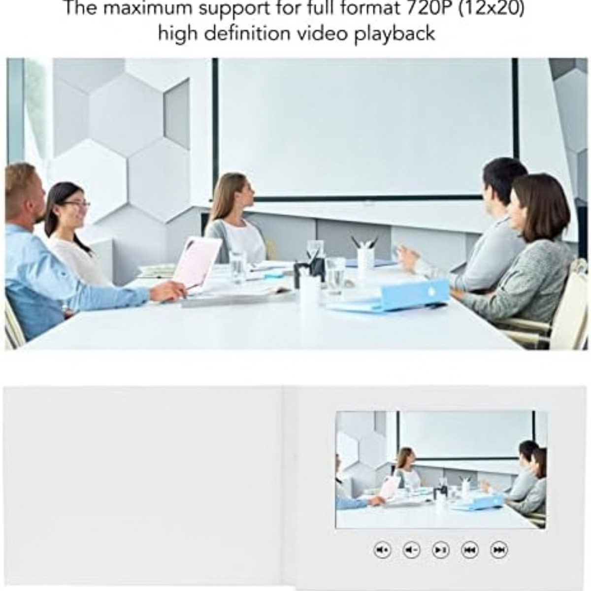 Gugxiom Video Greeting Card, Electronic Birthday Card with Video (7in)