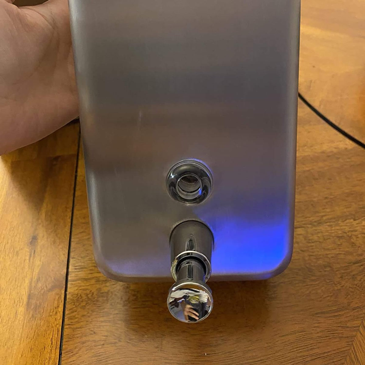 Commercial Wall Mount Soap Dispenser - Premium 304 Stainless Steel Manual Liquid Soap & Hand Sanitizer Dispenser with Corrosion-Proof SUS316 Spring Pump - Leak-Free, Key Lock Design for Bathroom