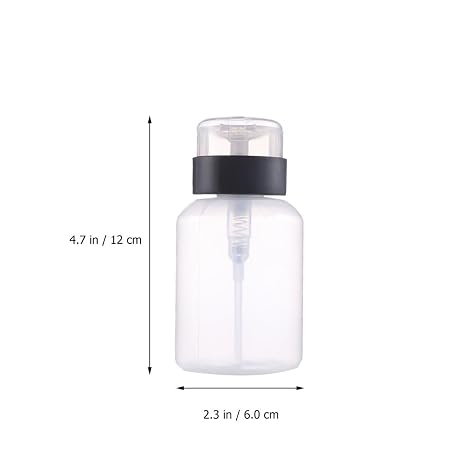 5pcs Ml Nail Polish Remover Pump Bottle with Lock PP Leakproof Air Blocking Design, Lightweight for Pouch or Tabletop Use, User Friendly Everyday Refills