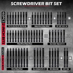 244-Piece Master Screwdriver Bit & Magnetic Nut Driver Set – SAE & Metric Power Drill Bits, Flexible Extension Shaft, Mini Ratchet Wrench, Socket Adapters & Heavy-Duty Red Storage Cases