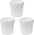 Summer Plastic Buckets Handles: 1 Gallon Lidded Buckets Food Grade Storage Handles for Farm Camping Outdoor Activities