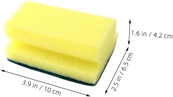 10pcs Dish Cleaning Sponges Non Scratch Sponge Pads Scrubbers for Kitchen Dish Scrub Pad