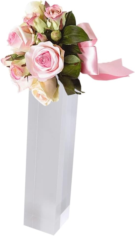 Acrylic Earring Holder Column Jewelry Display Stand Organizer Acrylic Column, for Stud Earrings and Bracelets, Retail or Individual Display, Keeps Keys Arranged