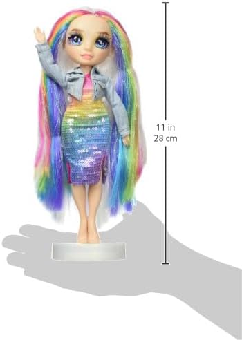Rainbow High Amaya 11" Fashion Doll with Slime Kit, Yeti Pet & DIY Sparkle Slime, Ages 4-12