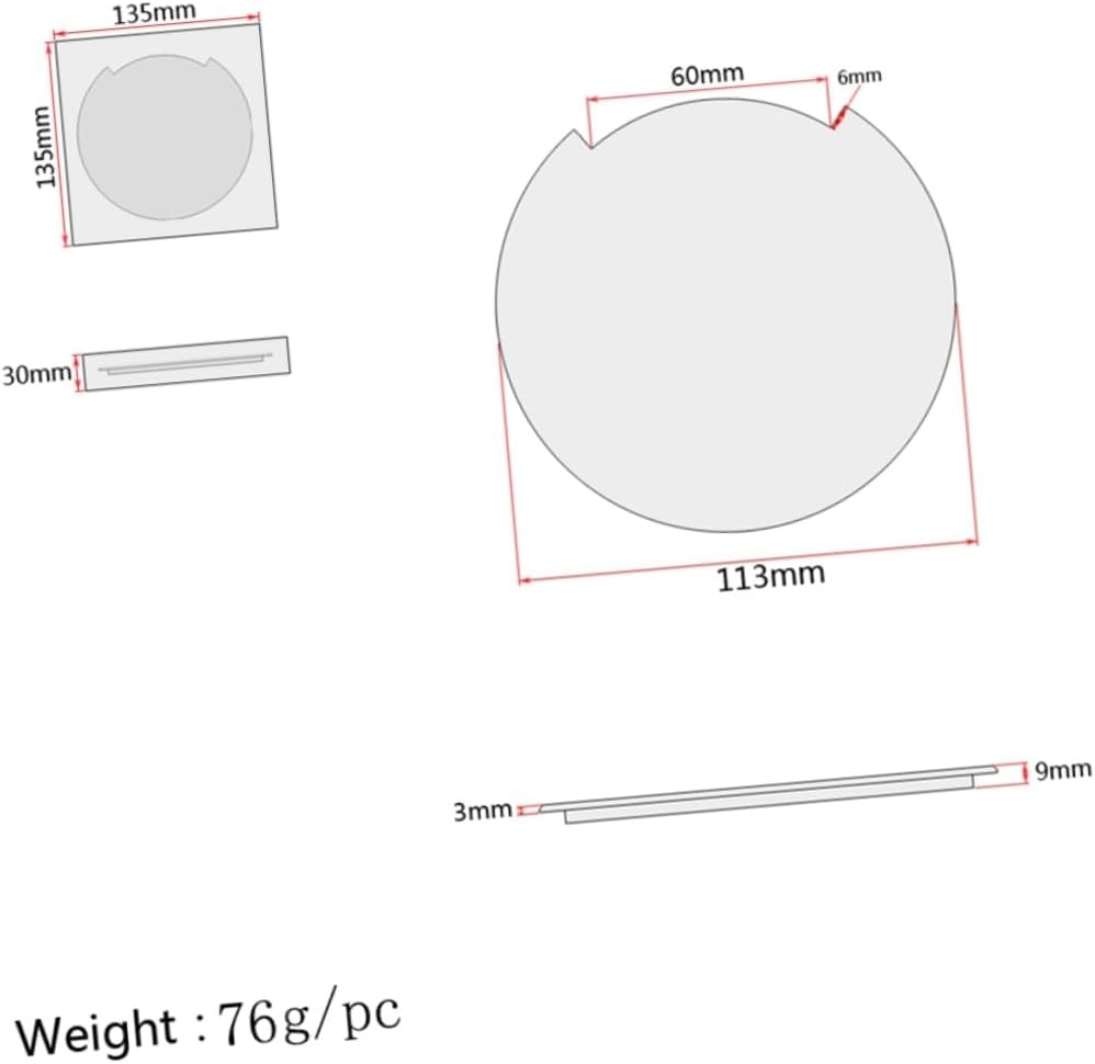 Sound Hole Cover Block Soft Edge Wood Guitar Cover Enhance Your Guitar's Look and Sound