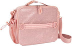 Kids 5-Compartment Lunch Box Set With Insulated Lunch Bag and Lightweight 14” Kids Backpack