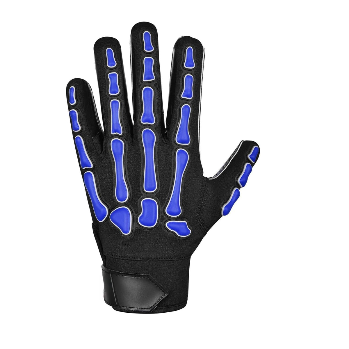 Blue Skeleton Print Full Finger Unisex Gloves ‚Äì All-Season Polyester Outdoor Gloves