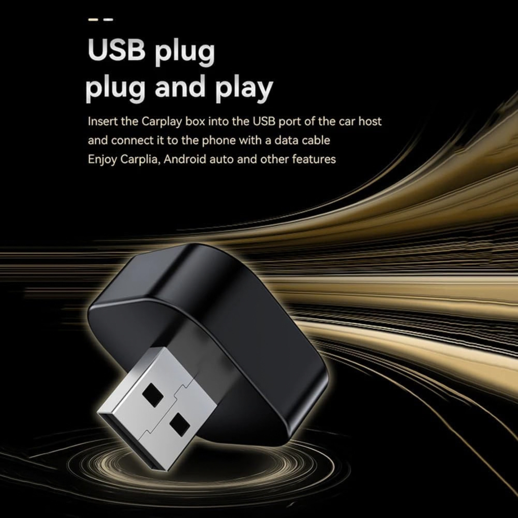 Wireless CarPlay Adapter 2-in-1 Wireless CarPlay Android Auto Dongle Plug and Play