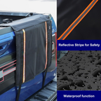 Pickup Trucks Tailgate Pad for 2 Bikes - 600D Oxford Cloth Tool Pockets