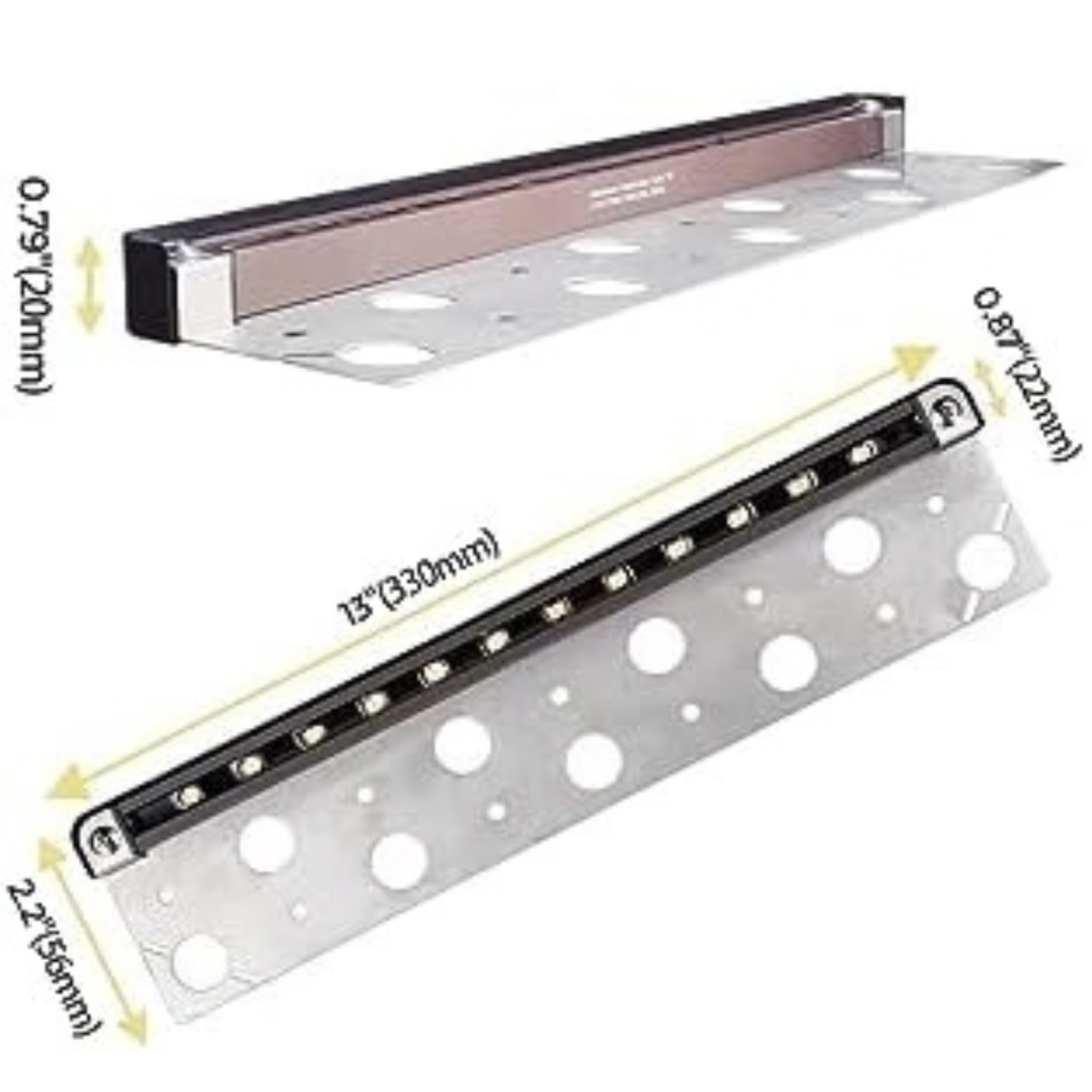 4-Pack 13 Inch LED Hardscape Lighting 2.5W 240LM 2700K Soft White