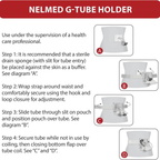 NelMed G-Tube Holder Belt for PEG & Feeding Tubes, Adjustable, Washable S/M