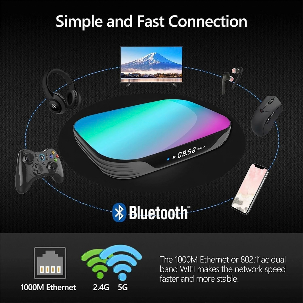 HK1 Smart TV Box Amlogic S905X3 Android 9.0 4K 8K Media Player 4+32G