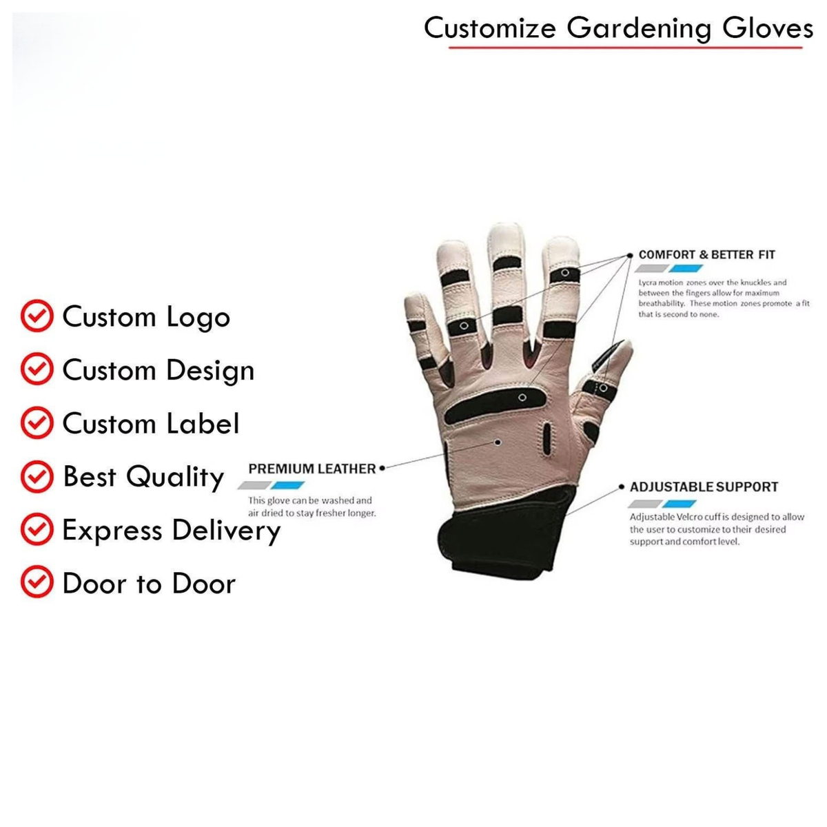 Bionic ReliefGrip Premium Leather Gardening Gloves