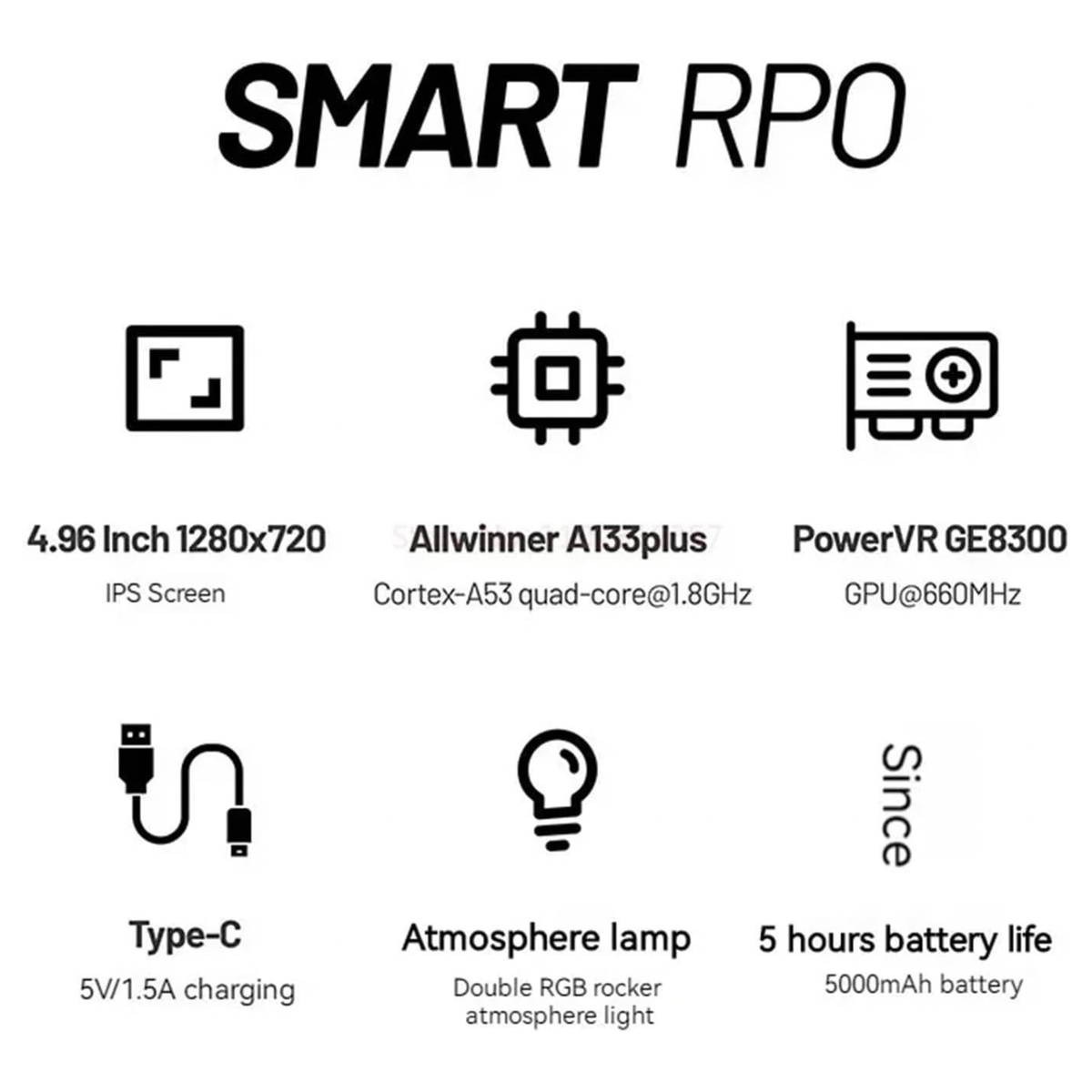 TRIMUI Smart Pro Handheld Retro Game Console 4.96-Inch 256G 20000+ Games
