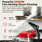 2500W Handheld High-Temperature Pressurized Steam Cleaner with 6 Adjustable Levels