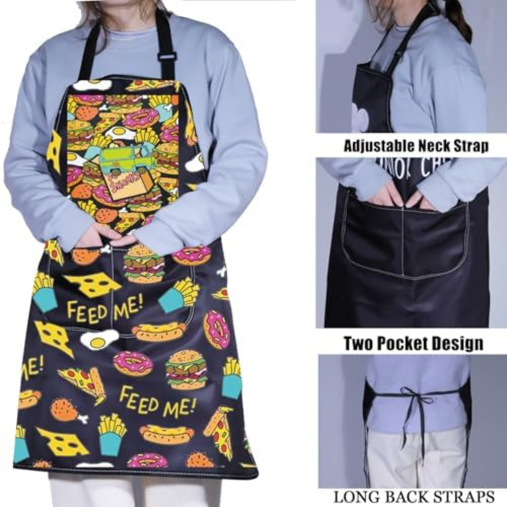 Kitchen Home Use Waterproof Oil-Proof Cartoon Apron