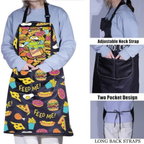 Kitchen Home Use Waterproof Oil-Proof Cartoon Apron
