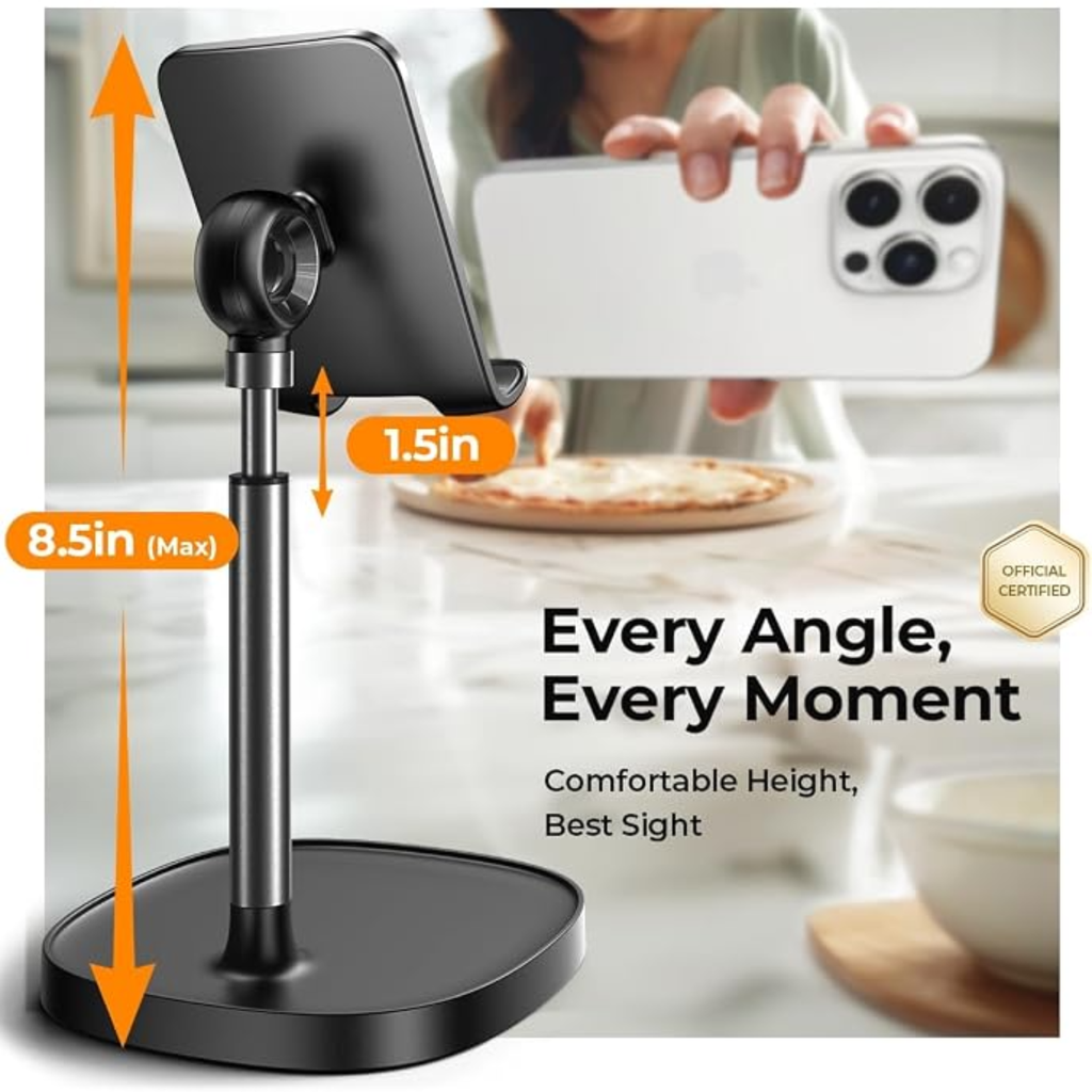 LISEN Cell Phone Stand Phone Holder for Desk, Office Decor Gadgets for Men