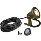 12V Low Voltage Solid Brass Heavy Duty Underwater Pond Light 1 Pack
