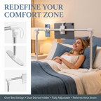 Tablet Stand Holder for Bed, Adjustable Foldable 360° Rotation, Universal Phone & Tablet Stand