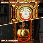 Vintage Mechanical Retro Pendulum Clock Building Block Set