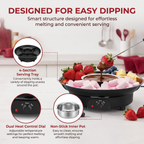 Caramel Apple Lazy Susan,Electric Chocolate Fondue Pot