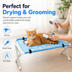 Pet Grooming Hammock for Dogs, Portable Dog Bath Hammock with Stand