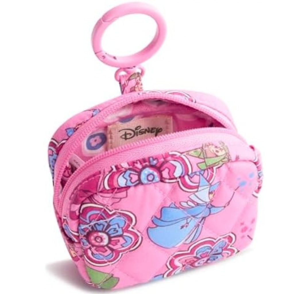 Vera Bradley Women's Disney Premium Cotton Zip Earbud Bag Charm