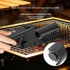 Electric BBQ Grill Brush, Rechargeable Cleaning Brush with Two Replacement Brushes