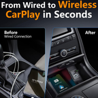 2-in-1 Mini Wireless CarPlay and Android Auto USB Adapter