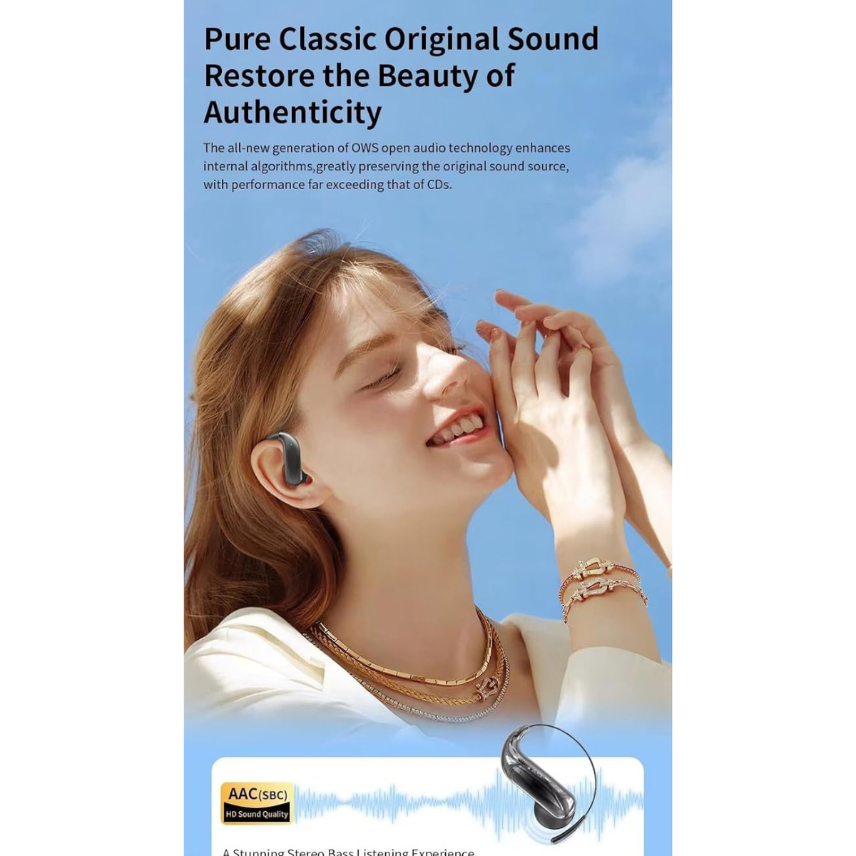 AI Translation Earbuds Real Time 164 Languages Wireless Bluetooth Translator Headphones