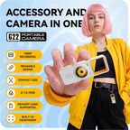 Mini Keychain Camera 1080P HD Pocket Video Recorder with Flip Screen