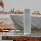 PureVis Smart Self-Cleaning UV Insulated Stainless Steel Water Bottle