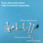 H-Type Sealed Electrolytic Cell, Borosilicate Glass, 3-Electrode, Replaceable Membrane Lab Glassware
