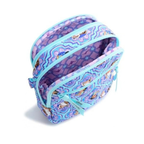Vera Bradley Women's Disney Premium Cotton Sullivan Crossbody Bag – Quilted Shoulder Purse – Jasmine Medallions