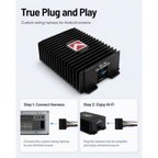 Gugxiom 4-Channel Car Amplifier, 80Wx4 Audio Modification Power Amplifier