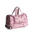 Foldable Rolling Duffel Bag with Wheels - 45L Lightweight Ripstop Travel Trolley Luggage