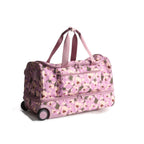 Foldable Rolling Duffel Bag with Wheels - 45L Lightweight Ripstop Travel Trolley Luggage