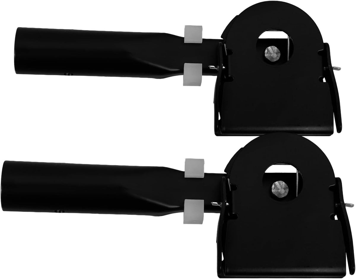 2pcs Metal Dust Mop Head Clamp for Flat Mop Base Plates Black Metal Frame, User Friendly Installation, Flexible Maneuvering around Furniture, for Laminate Kitchen Floors Offices