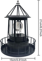 Solar Lighthouse, LED Solar Powered Lighthouse, 360 Degree Rotating Lamp,Solar Powered Lawn Lights,IP65 Waterproof LED Solars Lighthouses Garden Yard Outdoor Decor