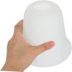 Glass Lamp Shade for Pendant Light, White E27 Simple Style Replacement Living Room Bedroom Use, Decorative Effect and Eye Protection, Easy Install